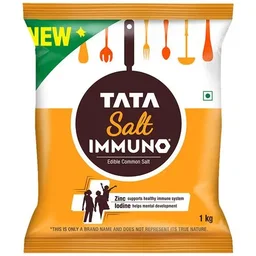 Tata Salt Immuno*, Goodness of Zinc & Iodine, Zinc Helps Support Immunity, Edible Common Salt, 1 kg