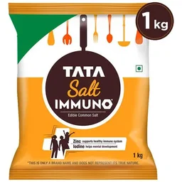 Tata Salt Immuno*, Goodness of Zinc & Iodine, Zinc Helps Support Immunity, Edible Common Salt, 1 kg