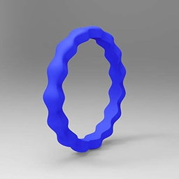 Scalloped Silicone rings 3mm