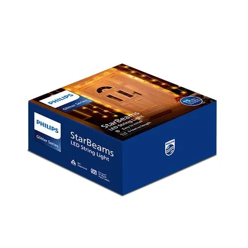  Philips Philips Starbeams 15 LEDs String Light - 5 Ft, Easy To Install, Warm White, For Home Décor, Festive, Diwali, Party, Patio Lawn, 1 pc_1