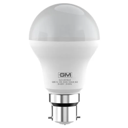GM GLO 15 Watt LED Bulb - Energy Saving, Provides White, Cool Day Light, 1 pc