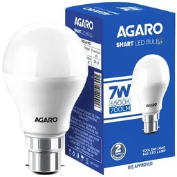 AGARO LED Bulb - 7 Watt, Cool Daylight, B22 Base, 1 pc