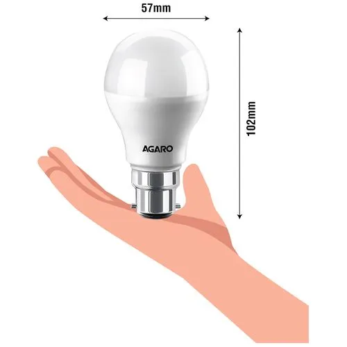 AGARO LED Bulb - 7 Watt, Cool Daylight, B22 Base, 1 pc_1