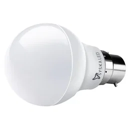 Syska SSK-SRL-9W LED Bulb - Cool Daylight White, Round, 9 Watts, B22 Base, 1 pc