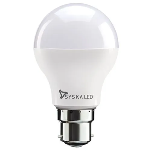Syska SSK-SRL-9W LED Bulb - Cool Daylight White, Round, 9 Watts, B22 Base, 1 pc_0