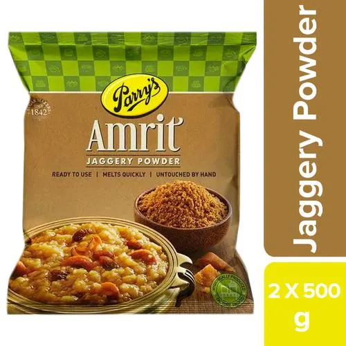 Parry's Amrit Powdered Jaggery, 2x500 g Multipack_0