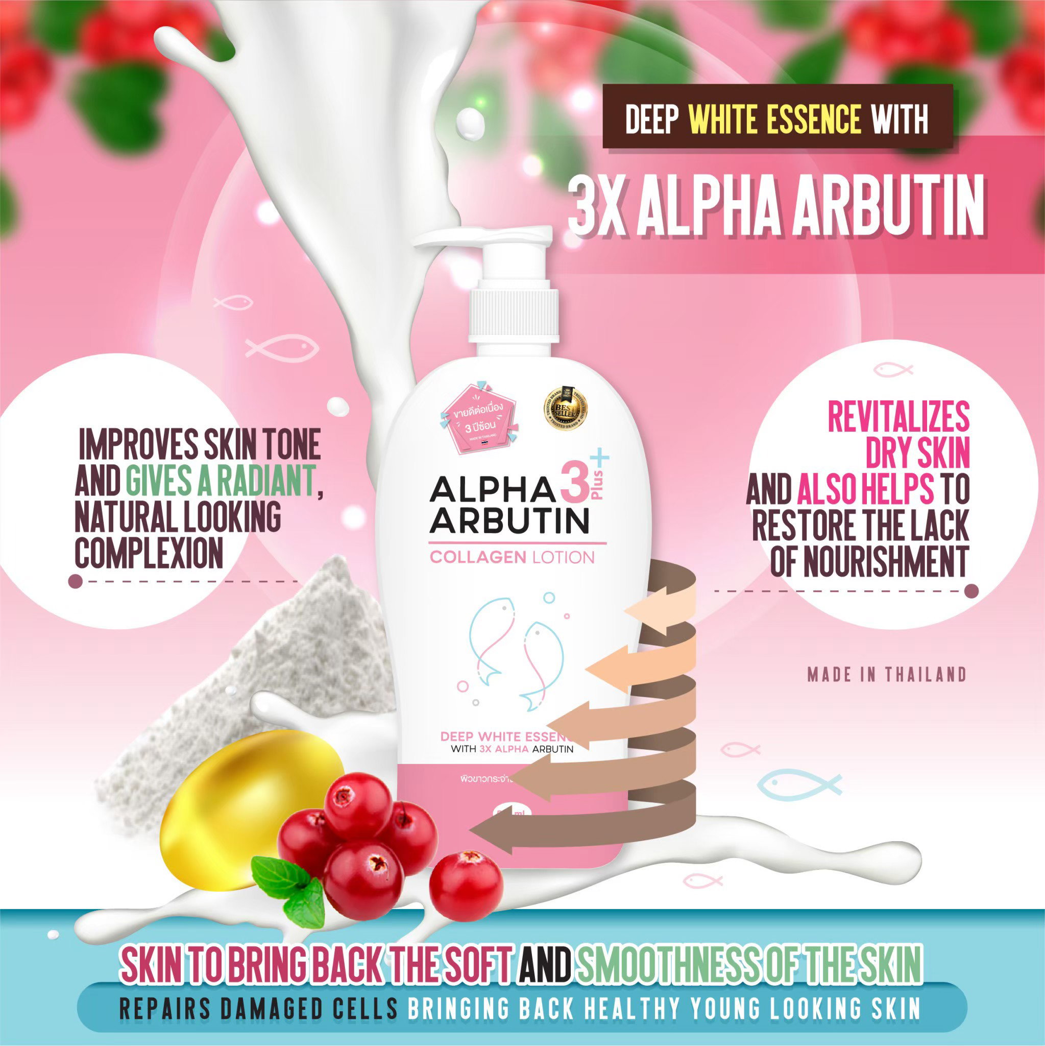 PRECIOUS SKIN Alpha Arbutin 3 Plus Collagen Body Lotion_6