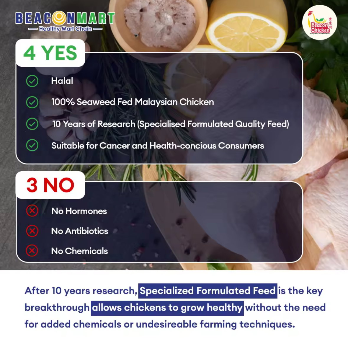 Beacon Marinated Seaweed Chicken BREAST 腌制鸡胸 270g+-  _1