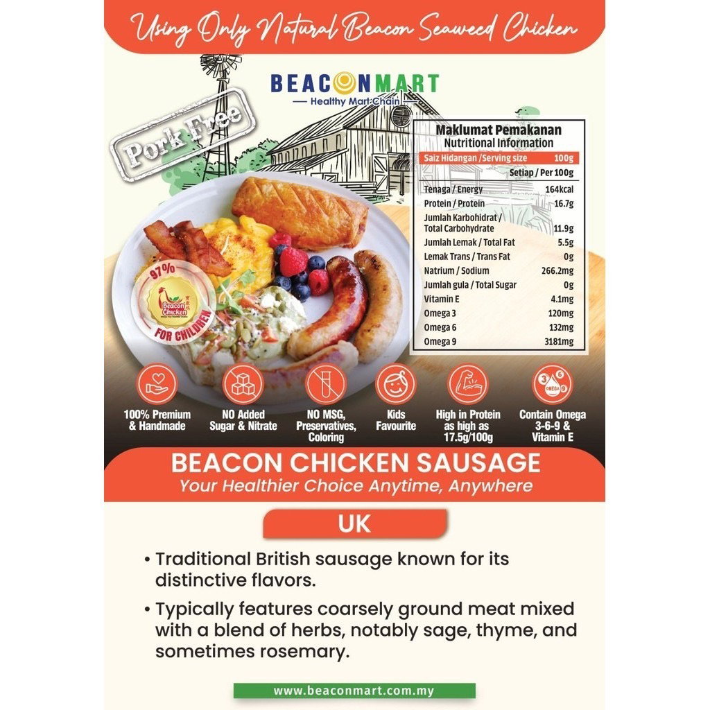 Beacon Chicken Sausages 420+-_4
