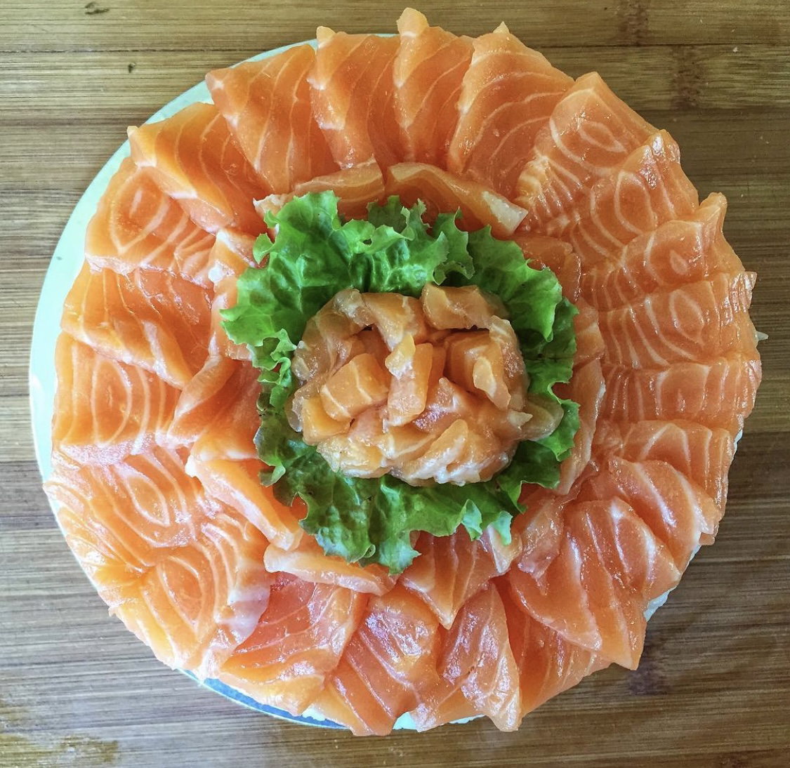 Salmon Sashimi Sushi Cake  _1