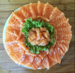 Salmon Sashimi Sushi Cake  