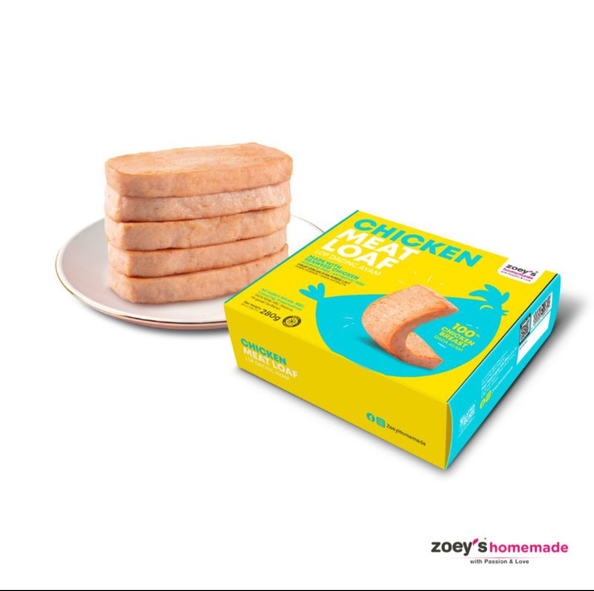 Zoey Chicken Meat Loaf 280g_1