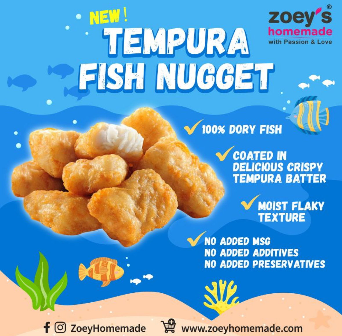 Zoey Tempura Fish Nugget 500g_1