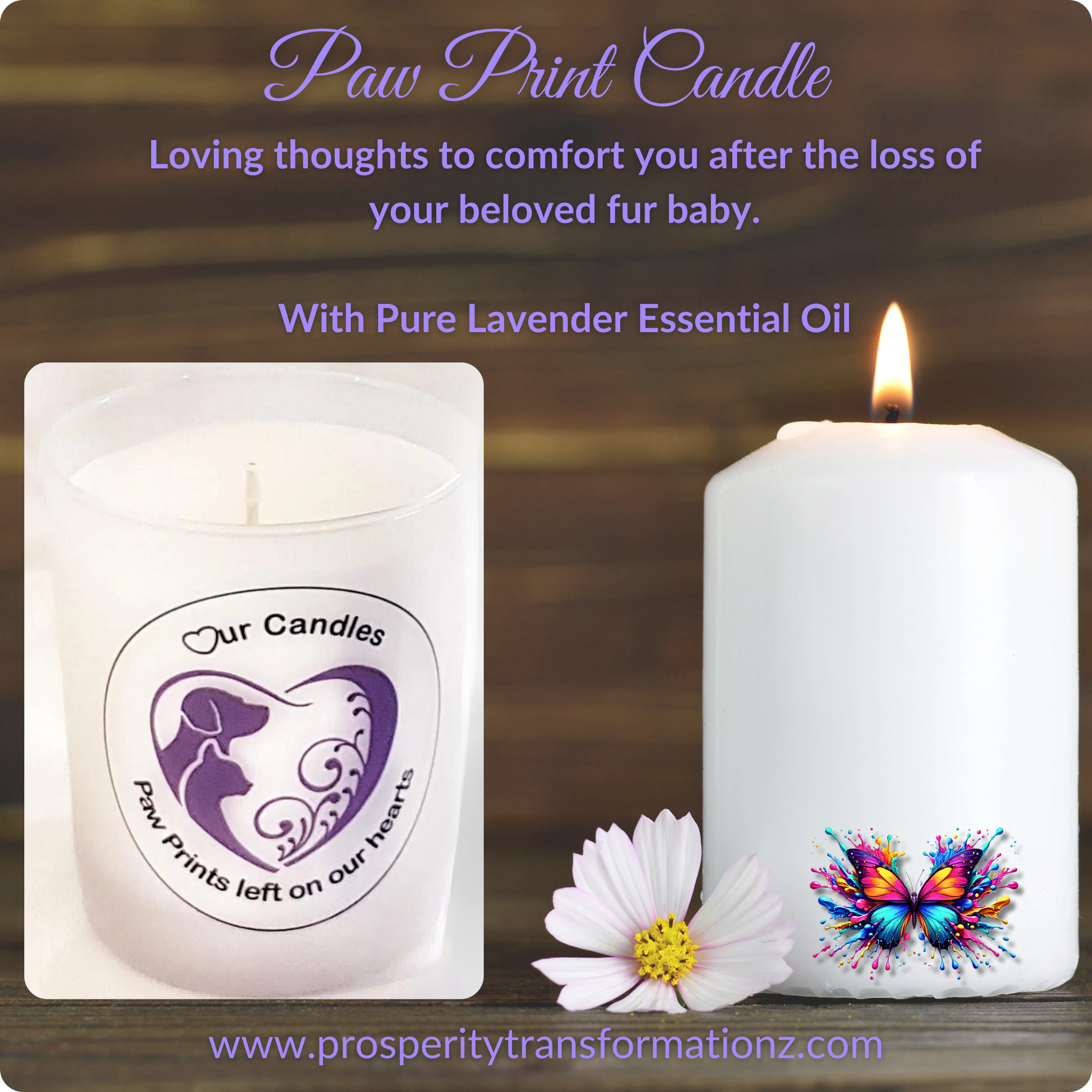 Paw Print Candle _0
