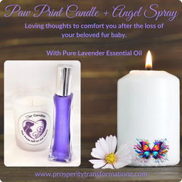 Paw Print Candle