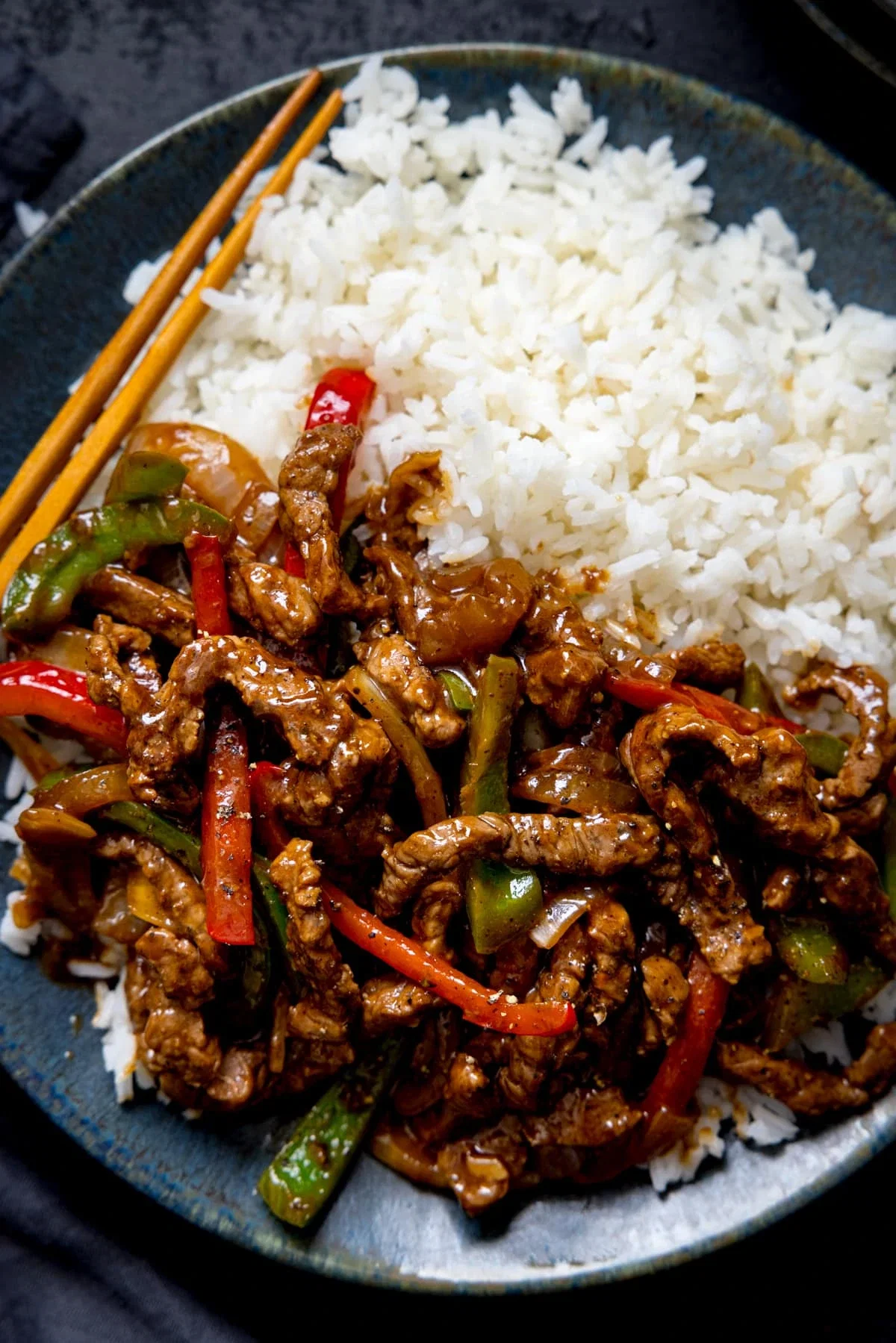 Stir fried beef with rice_0