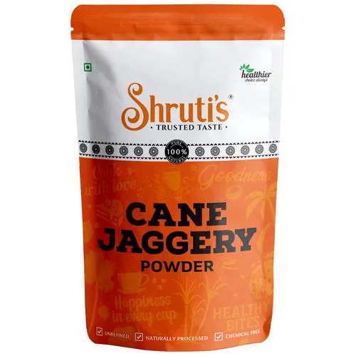 Shruti's Jaggery Powder - Naturally Processed, Unrefined, Chemical Free, 500 g Pouch_0