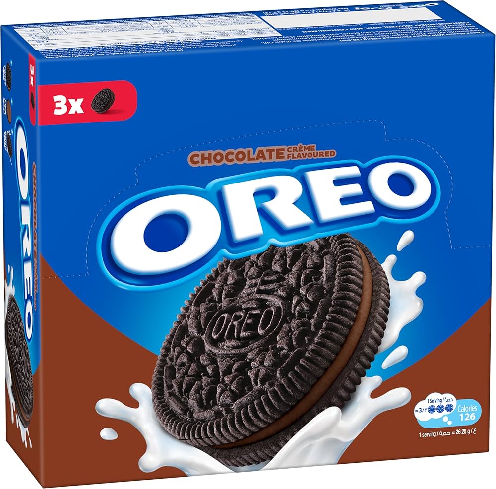 3 of Oreo Chocolate Creme Filled Biscuit 3 cookies (26.25g) pack of 12_0