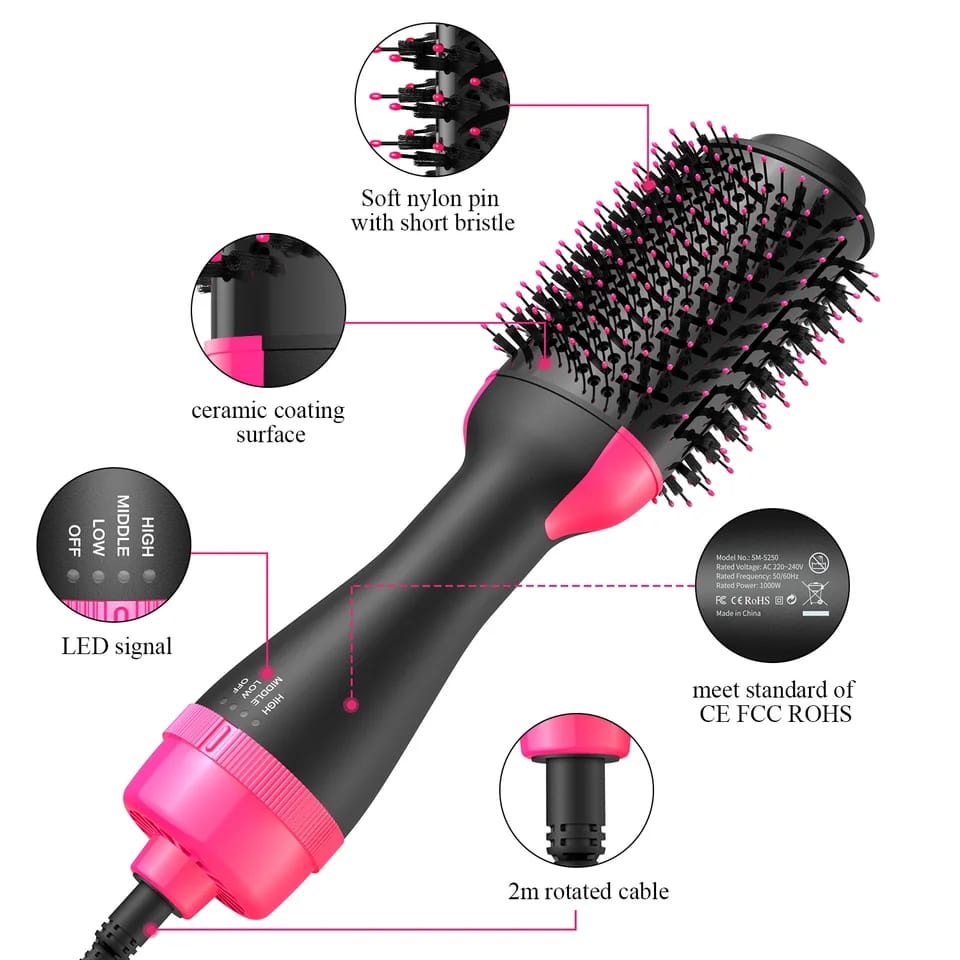 Electric hair straightener brush / dryer _4