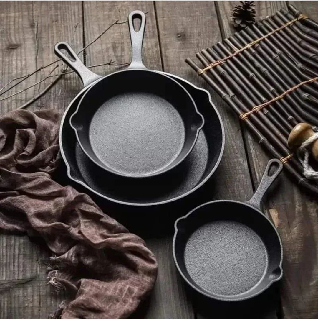 4pcs Cast Iron Skillet Set_0