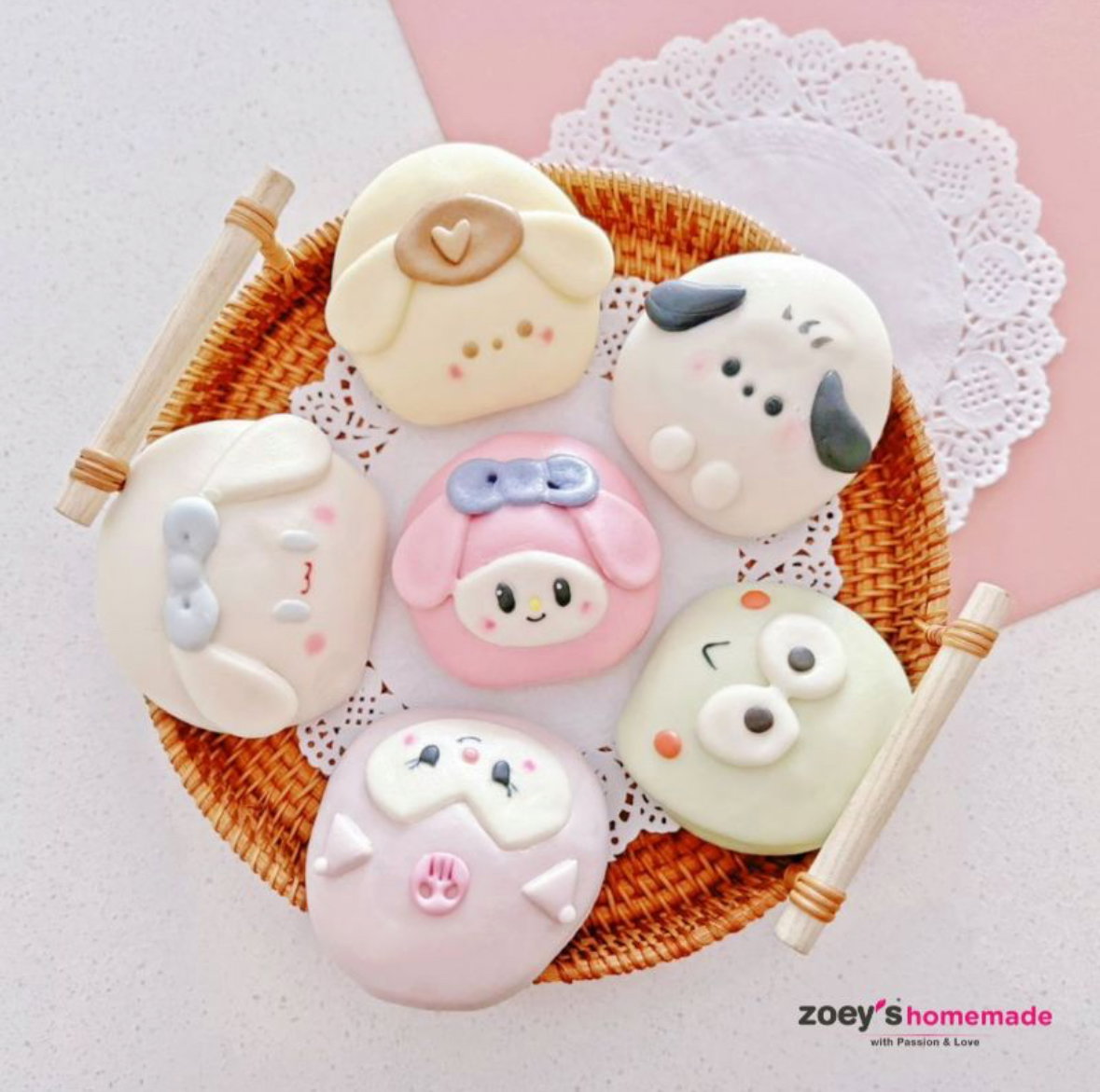 Zoey Sanrio Lotus Leaf Bun 6pcs_0