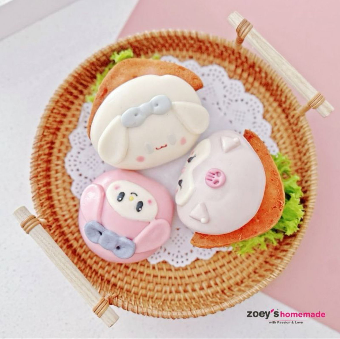 Zoey Sanrio Lotus Leaf Bun 6pcs_1