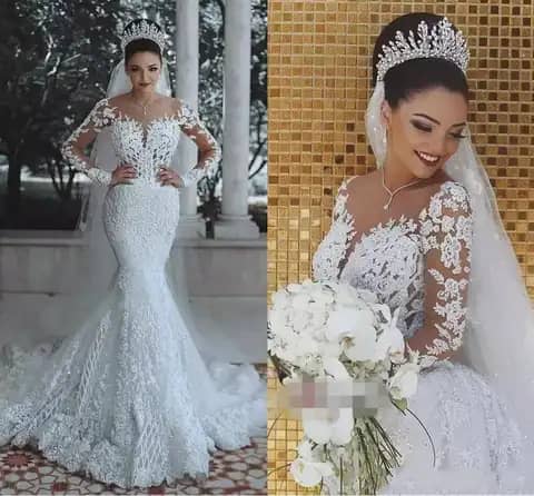 ROBE DE MARIAGE SIRENE EN V