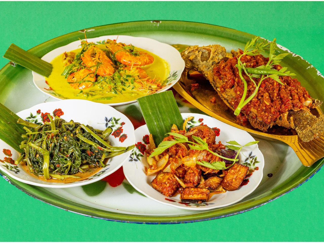 Set Talam Siakap Goreng B (4Pax)