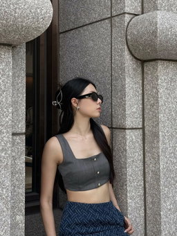 CLASSIC TIFFANY TOP (GREY)