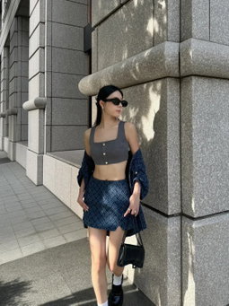 CLASSIC TIFFANY TOP (GREY)