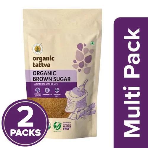 Organic Tattva Brown Sugar, 2 x 1 kg Multipack_0