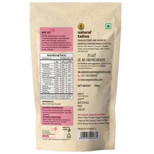 Organic Tattva Black Salt, 500 g_1