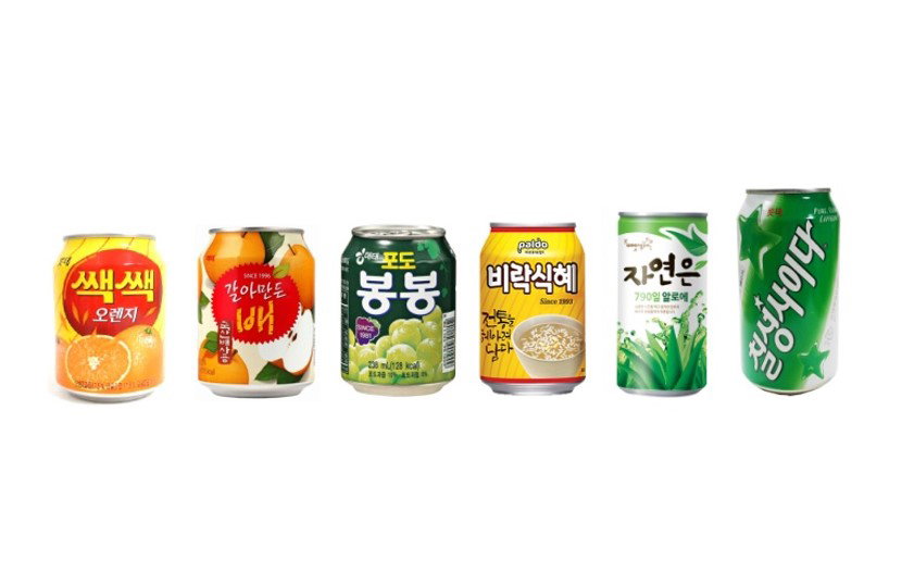 Korean Can Drink - Bong Bong/ Pear Juice/ Sac Sac/ Rice Punch
