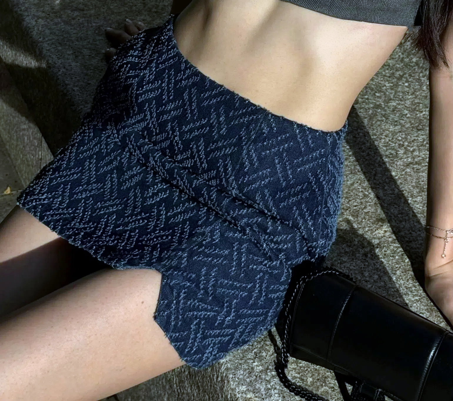 CHANTEL DENIM SKORT _1