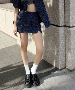 CHANTEL DENIM SKORT 