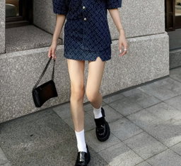CHANTEL DENIM SKORT 