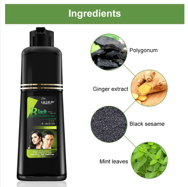 Lichen Hair Color Shampoo Black_1