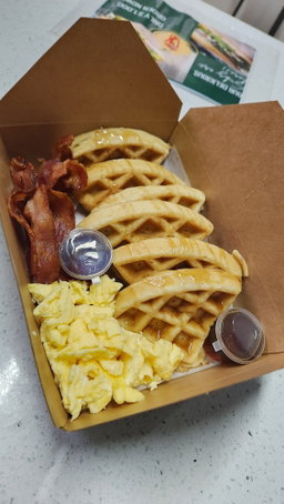 Waffles, Eggs & Bacon