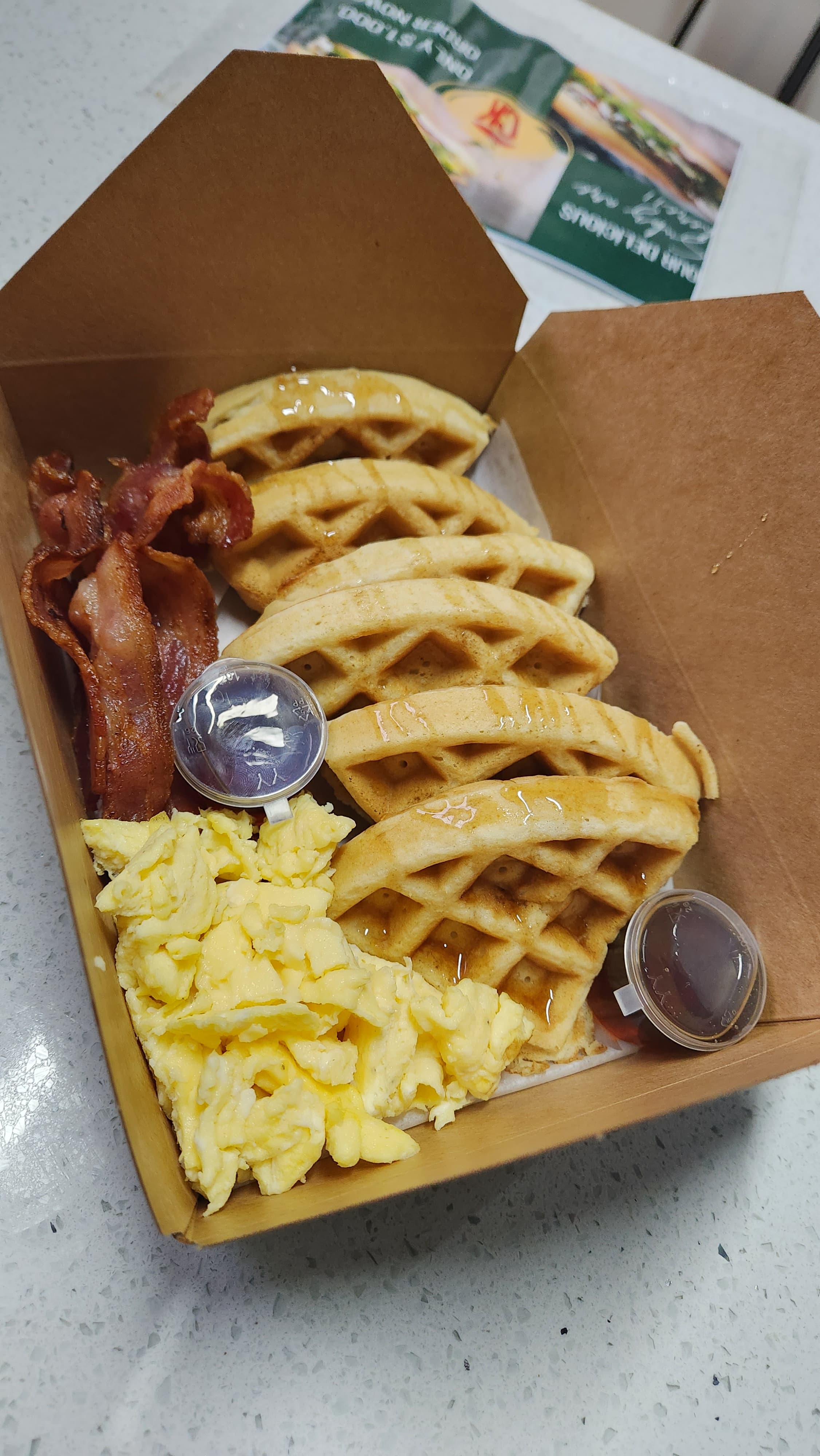 Waffles, Eggs & Bacon