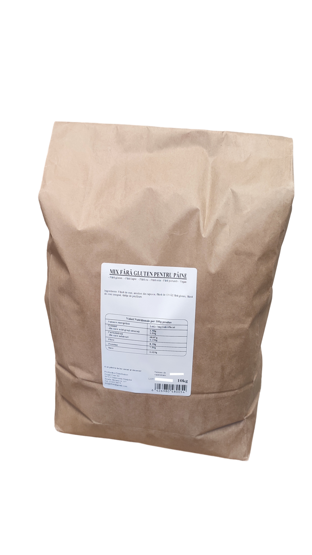 Mix fără gluten pentru pâine 10kg