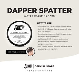 SMITH - Dapper Spatter Hair Pomade Water Based 85gr