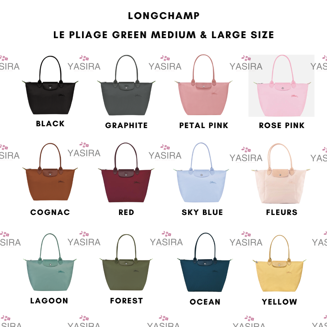 Longchamp Le Pliage Green (Large Long Handle)_2