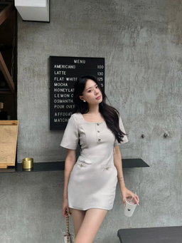 CLASSIC MIUSA DRESS (APRICOT)