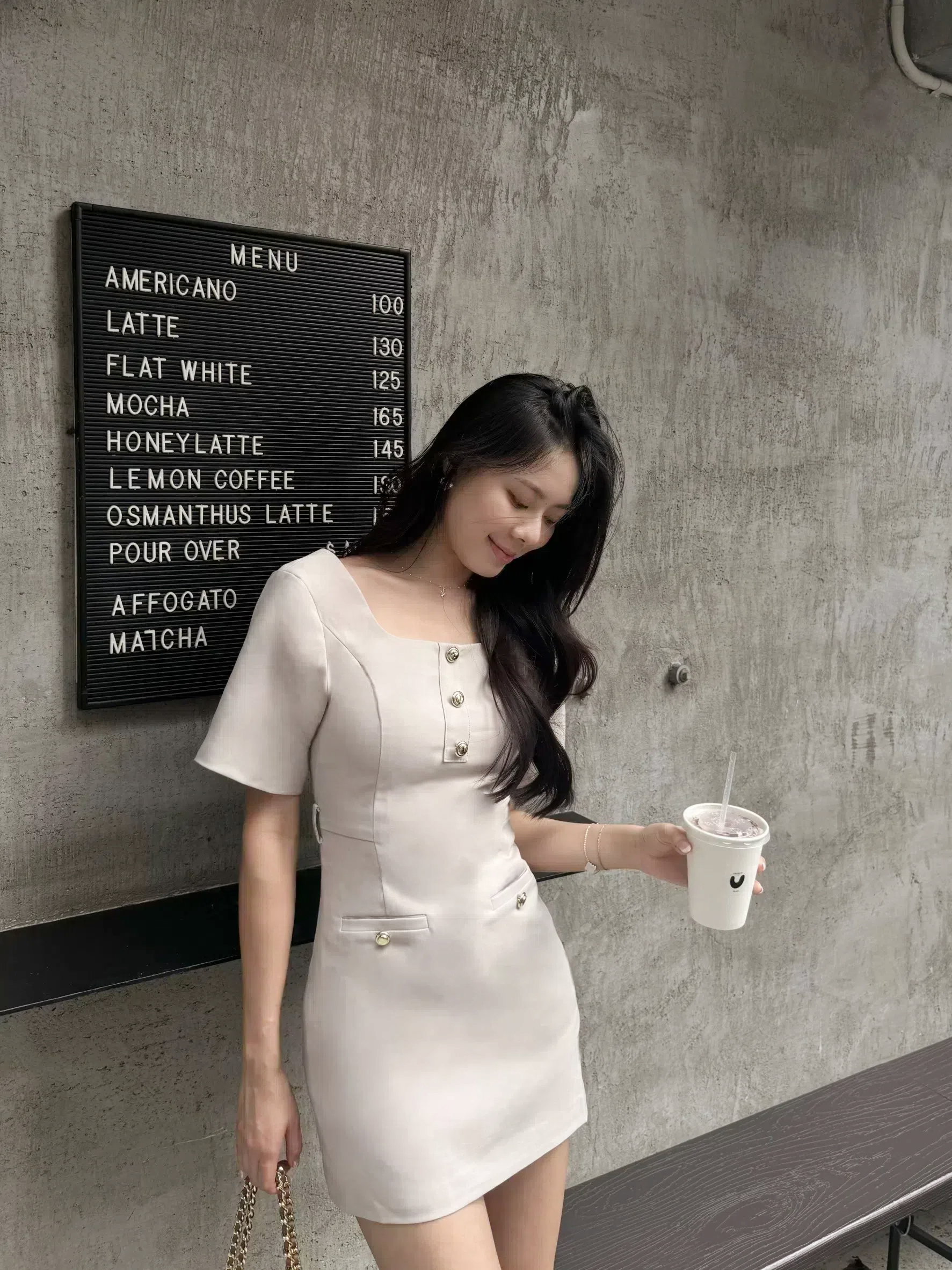 CLASSIC MIUSA DRESS (APRICOT)_0