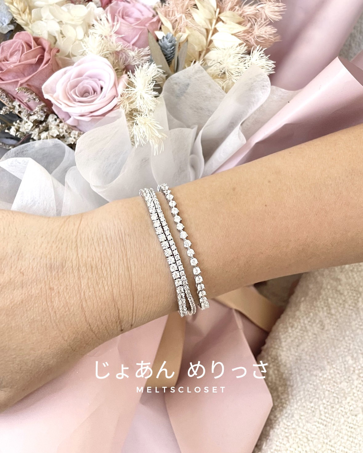  3 PRONG DIAMOND TENNIS BRACELET _2