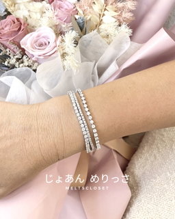  3 PRONG DIAMOND TENNIS BRACELET 