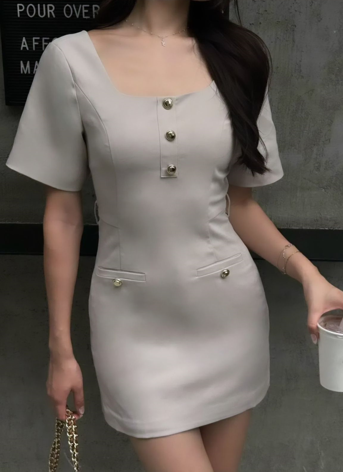 CLASSIC MIUSA DRESS (APRICOT)_2