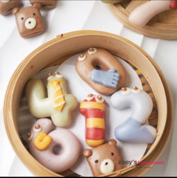 Zoey Numeric Bun 15pcs (no milk)