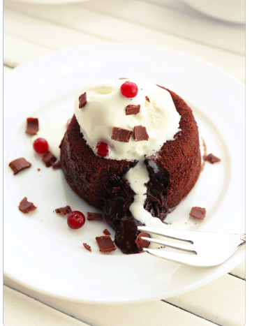 CHOCOLATE FONDANT WITH ICE CREAM 