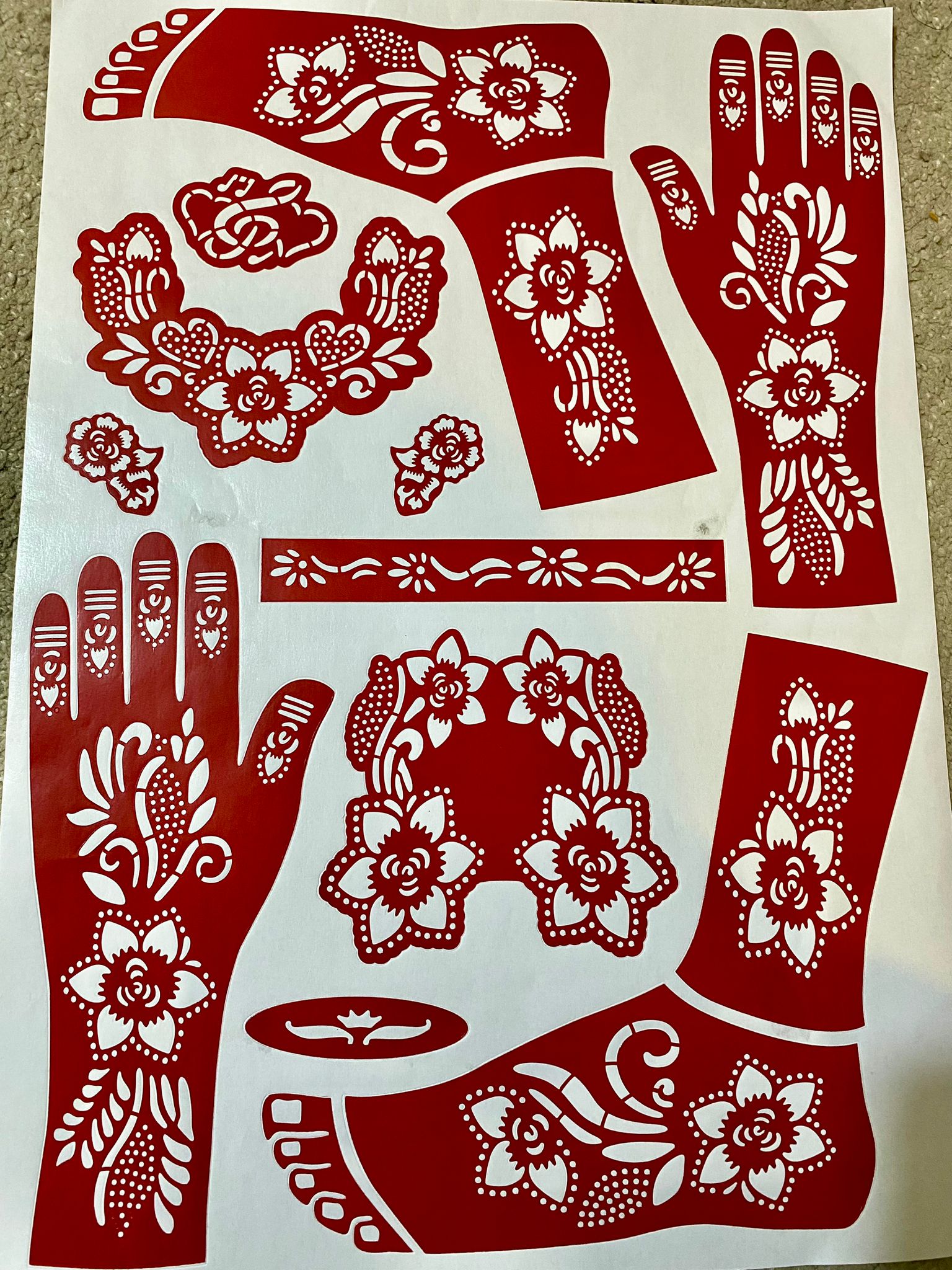 Henna stencil’s _2
